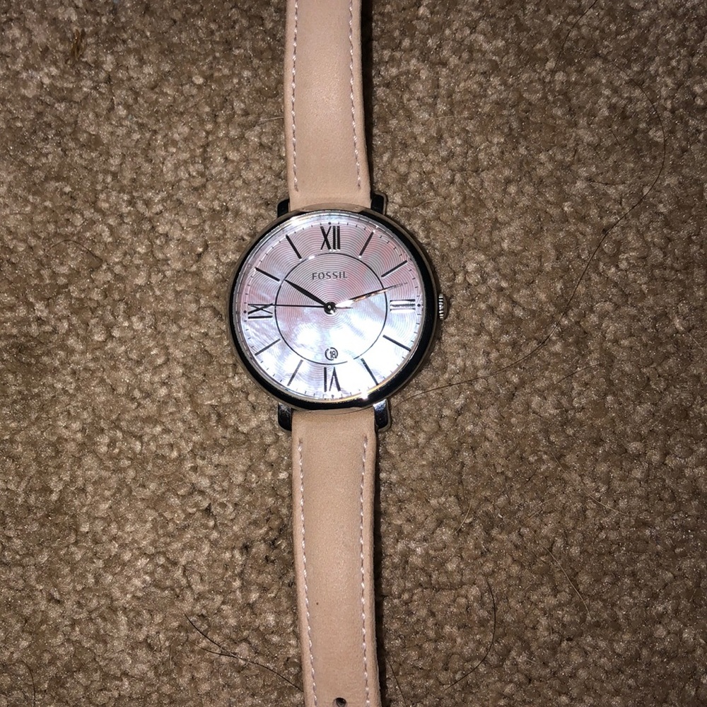 Iridescent Fossil Beige Watch